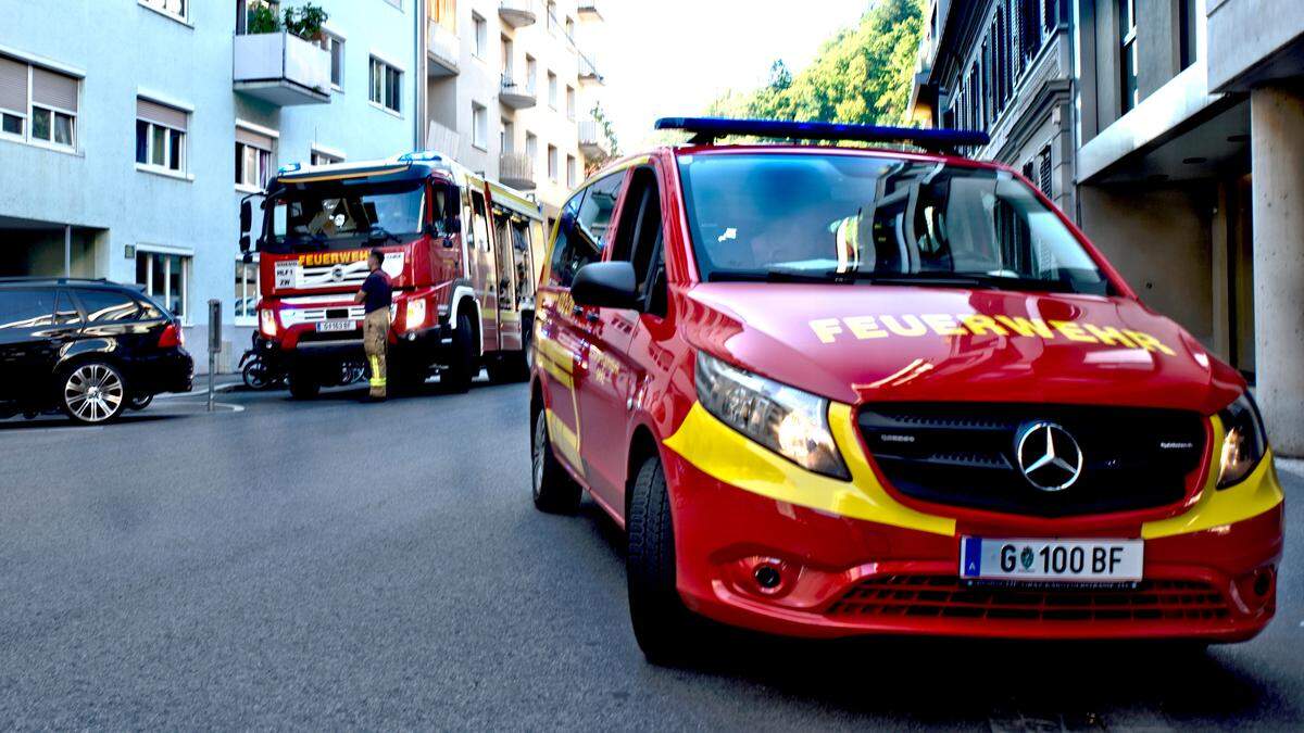 Einsatz in der Laimburggasse in Geidorf