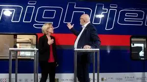 Leonore Gewessler und Andreas Matthä präsentierten den neuen ÖBB-Nightjet