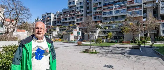 Johann Theurl, Obmann der IG Terrassenhaus, auf einem Foto aus 2021.