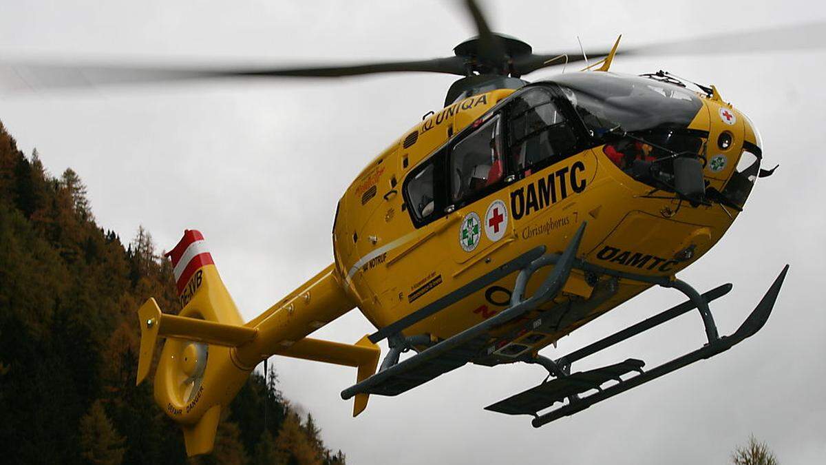 Der Deutsche wurde ins Krankenhaus Lienz geflogen