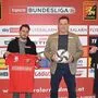 Jochen Seuling (Leiter Strategie und Entwicklung Flyeralarm), Marcel Ketelaer (Sportdirektor), Andreas Herzog (Trainer) und Thomas Drabek (Geschäftsführer)