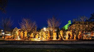Advent in Bad Gleichenberg mit überlebensgroßen Krippenfiguren