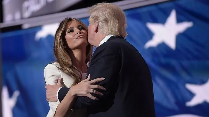 Trump mit seiner Frau Melania