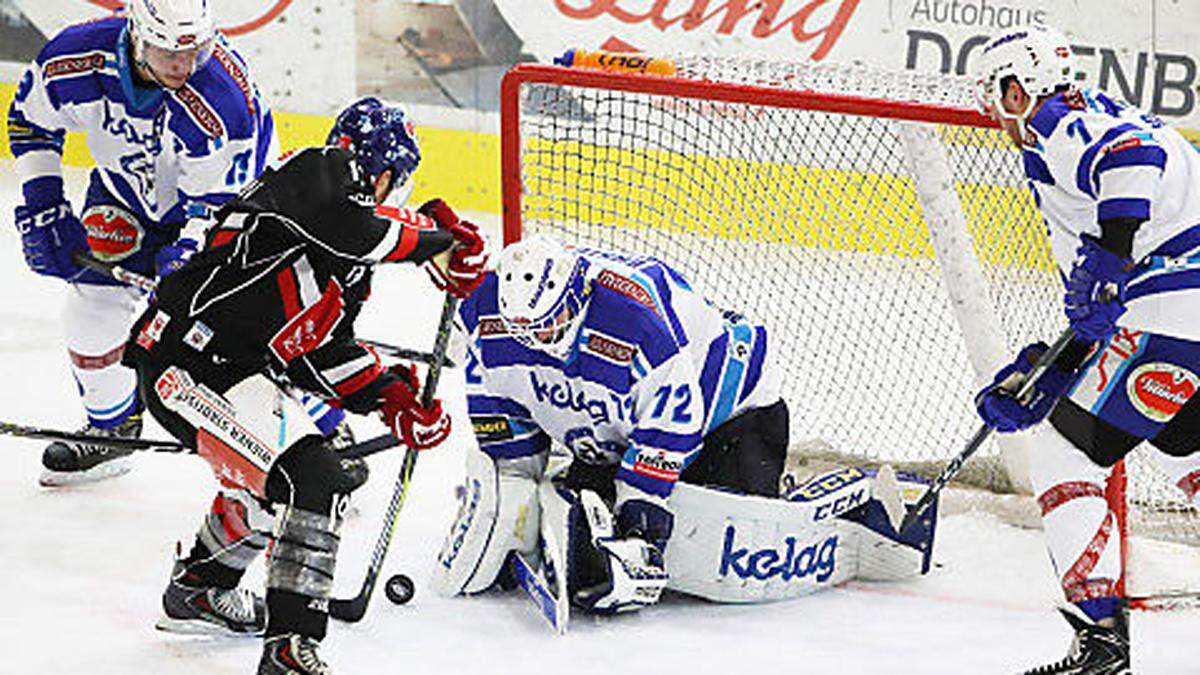 Die VSV-Abwehr rund um Lukas Herzog stand gegen Innsbruck bombensicher