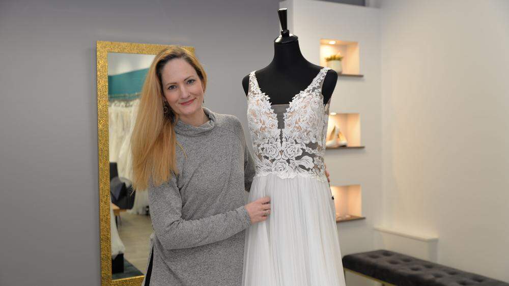 &quot;Hochzeitsallrounderin&quot; Kerstin Mischkulnig im neuen Geschäft in der Dammgasse in Klagenfurt