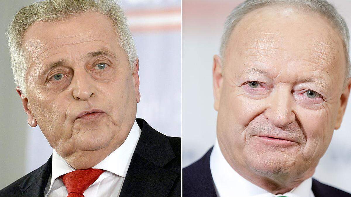 SPÖ-Kandidat Hundstorfer (links) und seine ÖVP-Kontrahent Khol