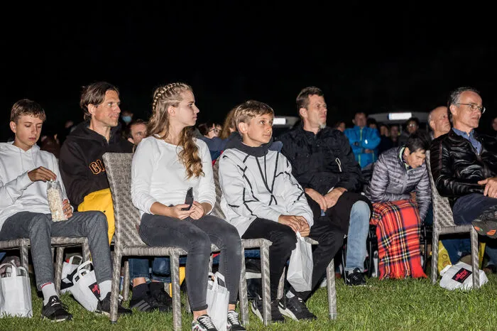 Marii Weichsler und Lars Bitterlich, die Darsteller von Ida und Fritz, schauten sich an diesem Abend den Film das erste Mal überhaupt an.