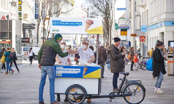 Der Eis-Truck wird laut Ikea vor den Einrichtungshäusern Halt machen 