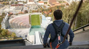 Blick von der Bergiselschanze auf Innsbruck
