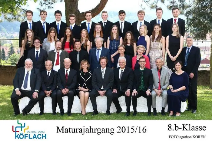 Mit Auszeichnung bestanden haben Janine Mona Gallaun, Bernhard Alois Gößler, Laura Herbst, Daniel Josef Kröpfl und Tanja Ruprechter. Mit gutem Erfolg bestanden haben Martin Florian Wolfgang Kriehuber und Anna Walch. Bestanden haben ihre Matura Julia Diener, Thomas Kleindienst, Julia Gisela Krachler, Christoph Matthias Kuttnigg, Paul Langmann, Julia Peißl, Antonia Pock, Arthur Maximilian Poier, Sofie Schilcher, Tobias Gregor Sigrid Toppler und Lukas Vidalli.