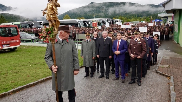 1.500 Wallfahrerinnen und Wallfahrer nahmen am 28. September 2019 bei der vierten steirischen Landesfeuerwehr-Wallfahrt in Mariazell teil.