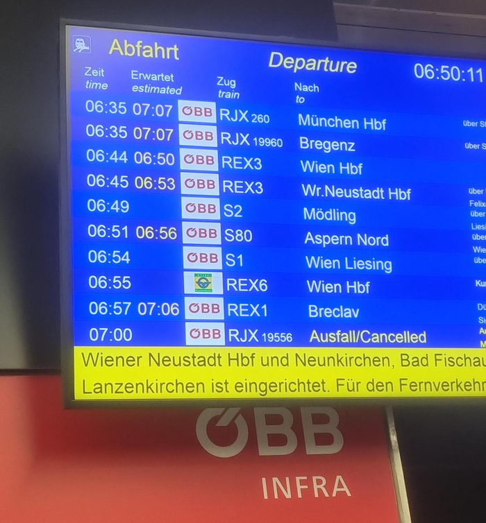 Es kommt zu Verspätungen und Ausfällen
