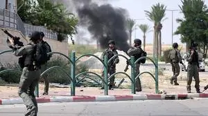 Israelische Soldaten in Ofakim