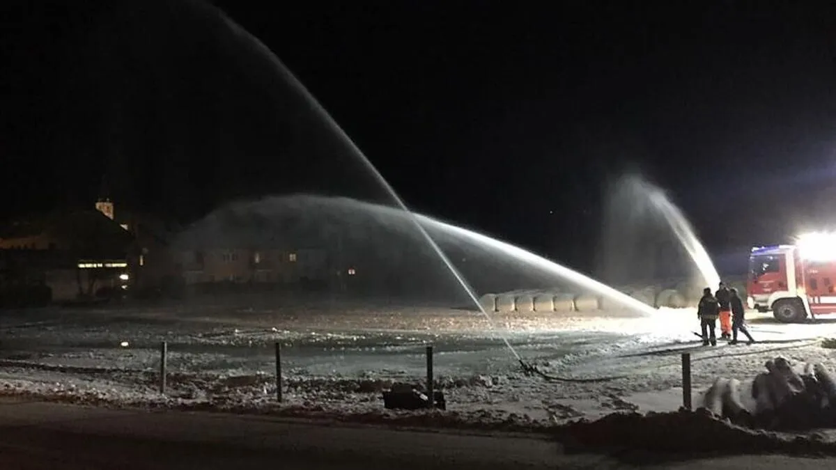 Die Feuerwehr Turnau hat mit den Vorbereitungen begonnen