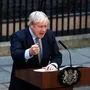Boris Johnson am Tag nach der Wahl vor 10 Downing Street