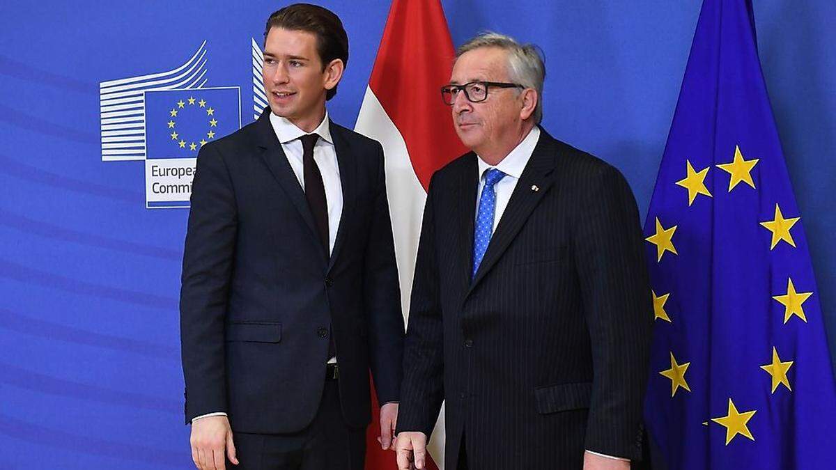 Kurz und Juncker