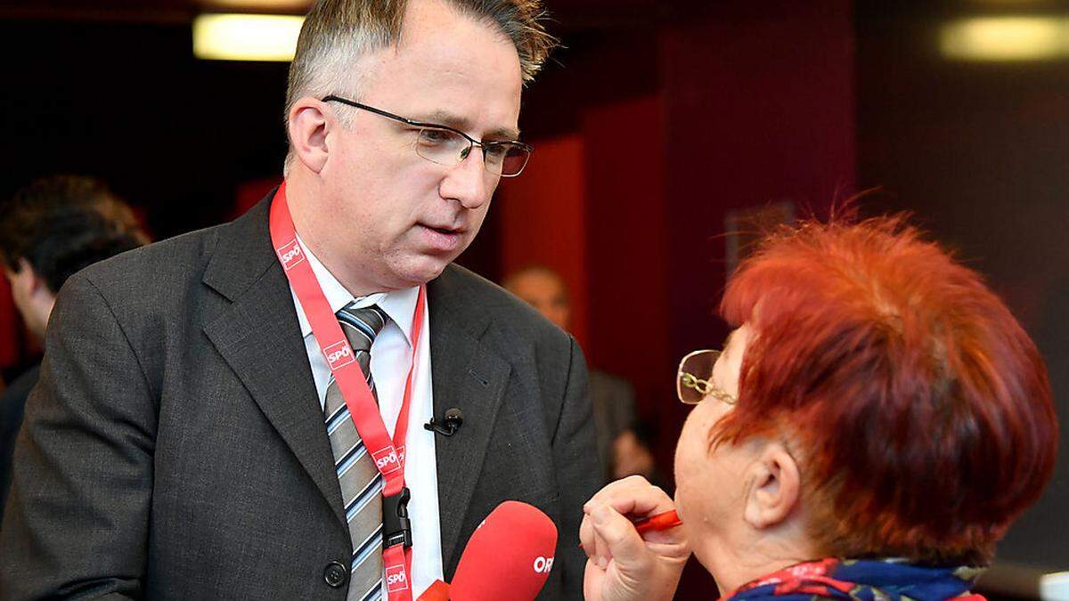 Comedy-Autor und Fernsehmoderator Peter Klien beim Bundesparteitag der SPÖ im November 2018 in Wels