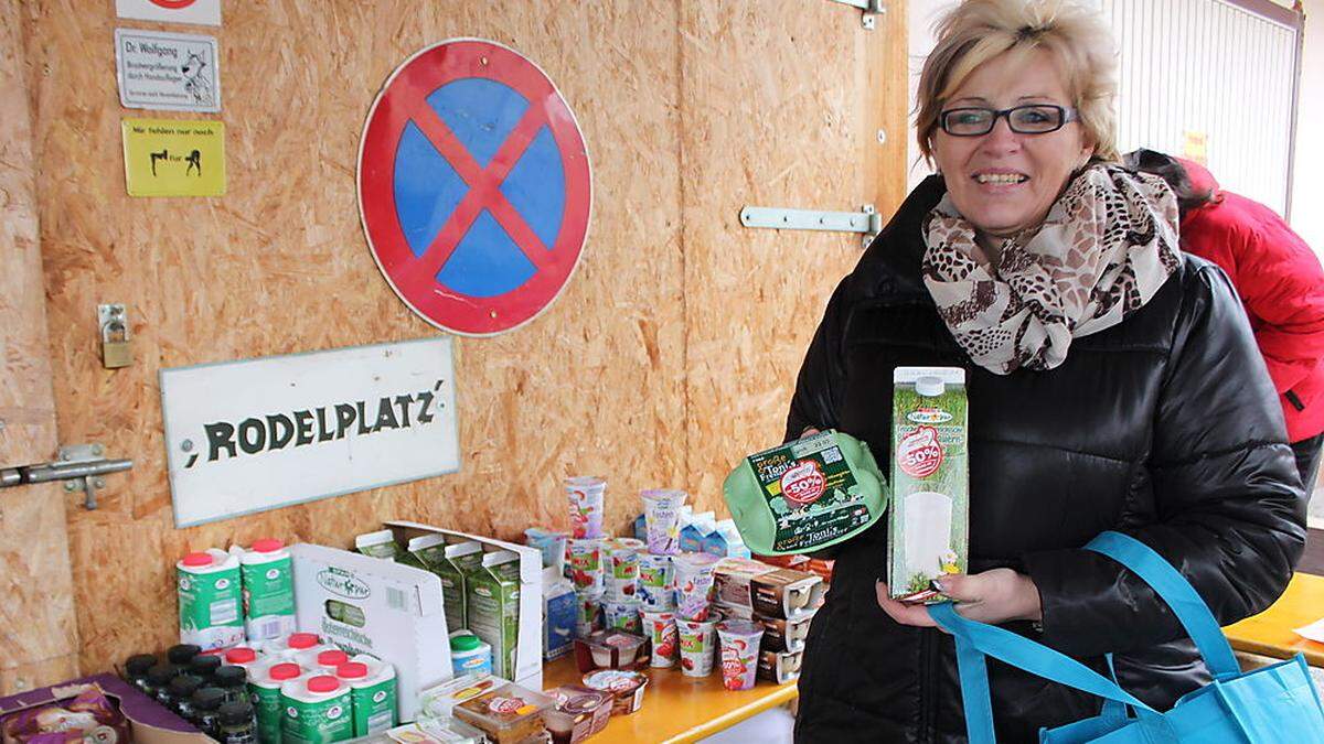 Astrid Glantschnig stellt seit über einem Jahr ihre Garage in Kühnsdorf zur Verfügung 