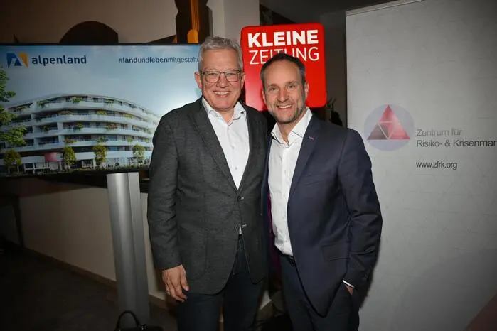 Kleine Zeitung Geschäftsführer Thomas Spann und Speaker Matthias Strolz