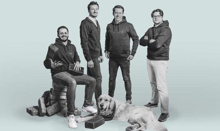 Brickwise-Gründer: Marco Neumayer,  Klaus Pateter, Michael Murg, Valentin Perkonigg