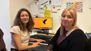 Am Weltaidstag sind die Sozialarbeiterinnen der Aidshilfe, Julia Hansl-Schleinzer und Kerstin Hübler, bereits nicht mehr im Dienst