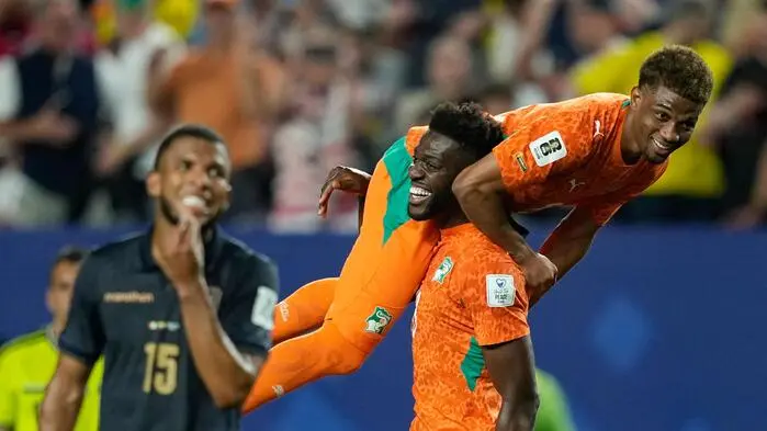 Sangare und Diallo im Freudentaumel