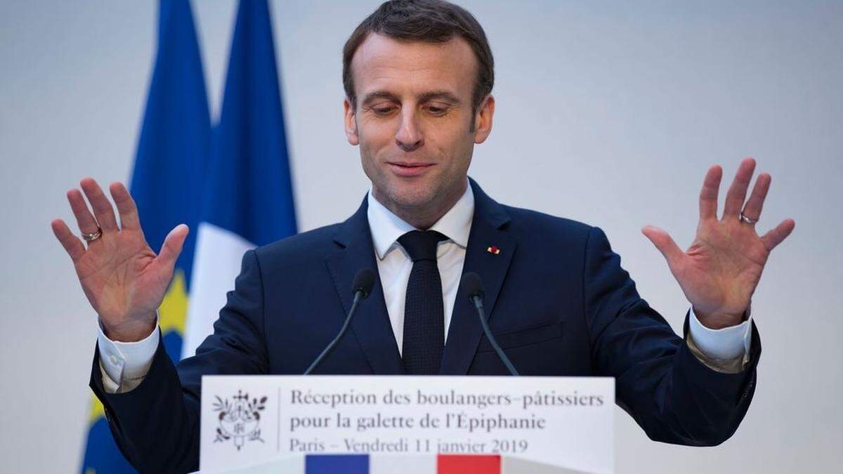 Stolpert erneut über seine Aussagen: Emmanuel Macron