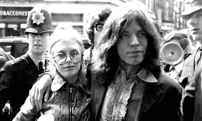 Marianne Faithfull und Mick Jagger im Jahr 1969