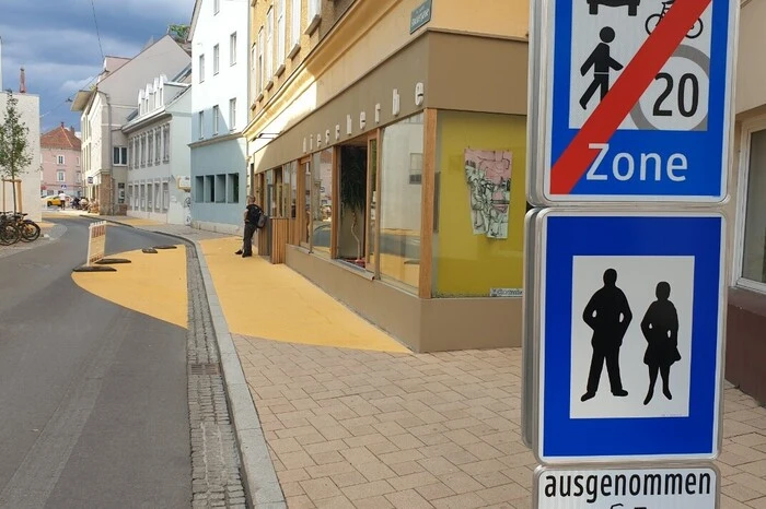 Die Fußgängerzone in der Stockergasse.