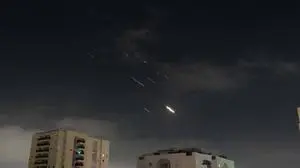 240414 -- JERUSALEM, April 14, 2024 -- Israeli air defense system launches to intercept missiles in Tel Aviv, Israel, April 14, 2024.  via Xinhua Xinhua Headlines: Iran launches coordinated retaliatory strikes on Israel, heightening fears of broader regional war TomerxNeuberg/JINI PUBLICATIONxNOTxINxCHN