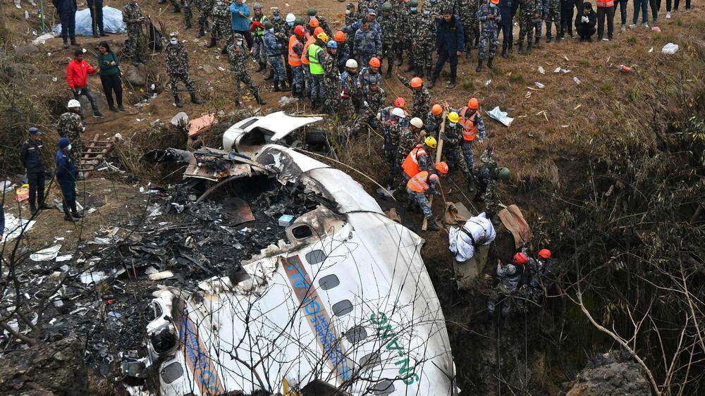 Am 15.01. kamen bei einem Flugzeugabsturz in Nepal 72 Menschen ums Leben