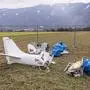 Wrack eines Leichtflugzeuges