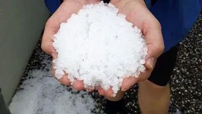 Hagel im oststeirischen Stubenberg