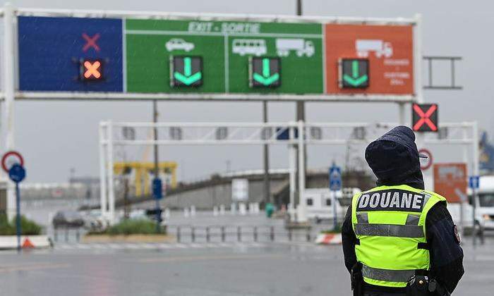 Üben für den Ernstfall: Hier am nahen Fährhafen in Calais