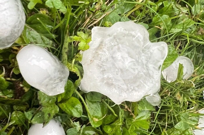 Mit Hagel kämpfte man in Eibiswald.