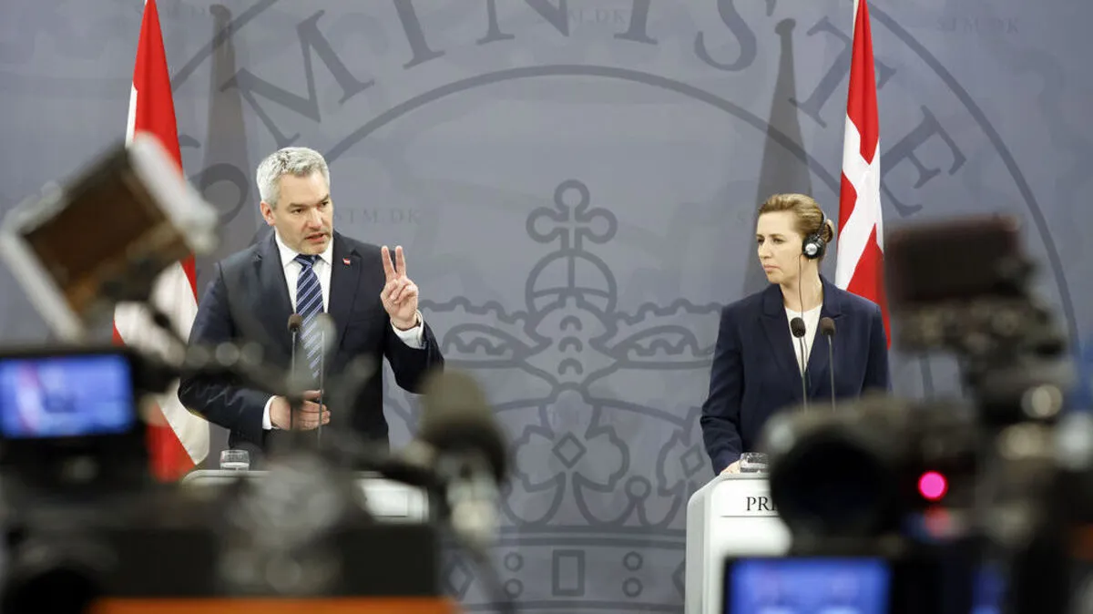 In Migrationsfragen einig: Karl Nehammer und Dänemarks sozialdemokratische Ministerpräsidentin Mette Frederiksen