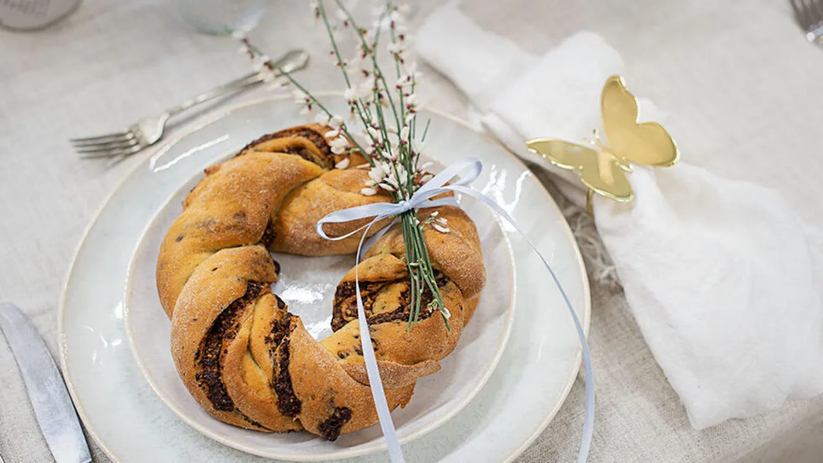 Leichter Reindling Kranz: laktosefrei und ohne Ei