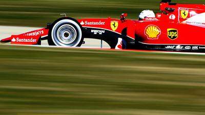 Sebastian Vettel testet in Spanien