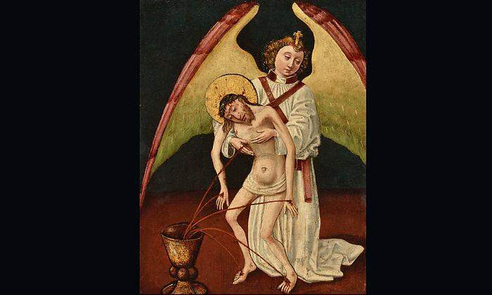 Schmerzensmann mit Engel um 1480