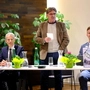 Kassier Hansjörg Mattersberger, RMO-Obmann Dietmar Ruggenthaler und RMO-Geschäftsführer Philipp Schlemmer bei der Generalversammlung in Lienz