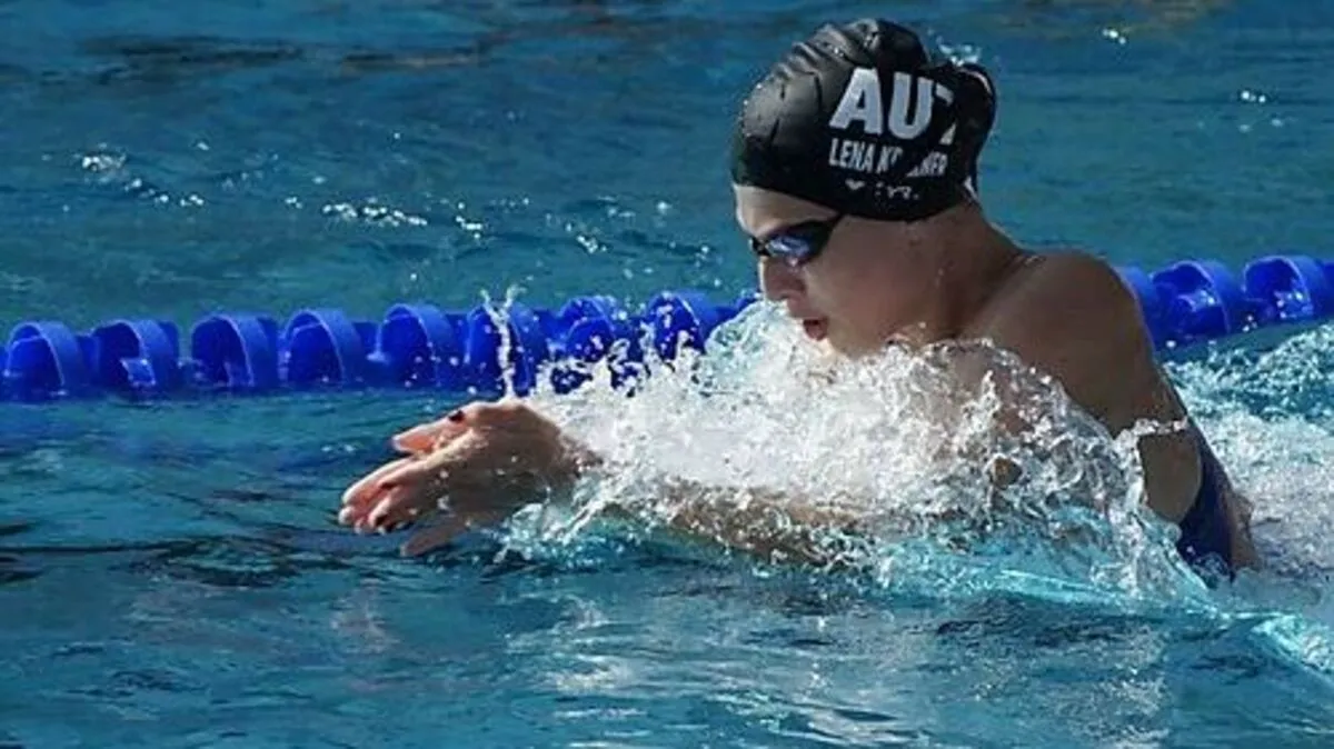 Lena Kraxner wurde Kärntner Meisterin über 50 Meter Brust