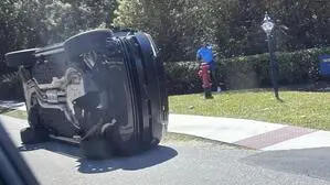 Tiger Woods baute am Wochenende einen Unfall