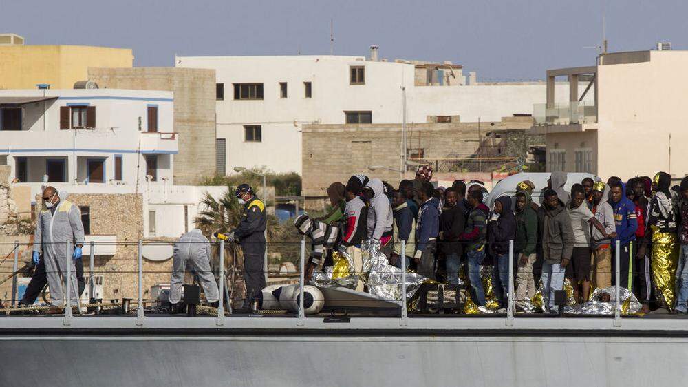 Diese Flüchtlinge haben es lebend nach Lampedusa geschafft