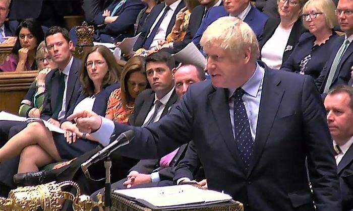Kämpft mit dem Parlament: Boris Johnson 
