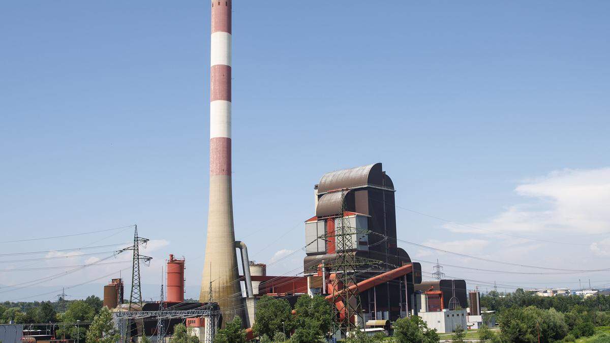Das ehemalige Kohlekraftwerk in Mellach südlich von Graz wird nun wieder auf Kohlebetrieb hochgerüstet