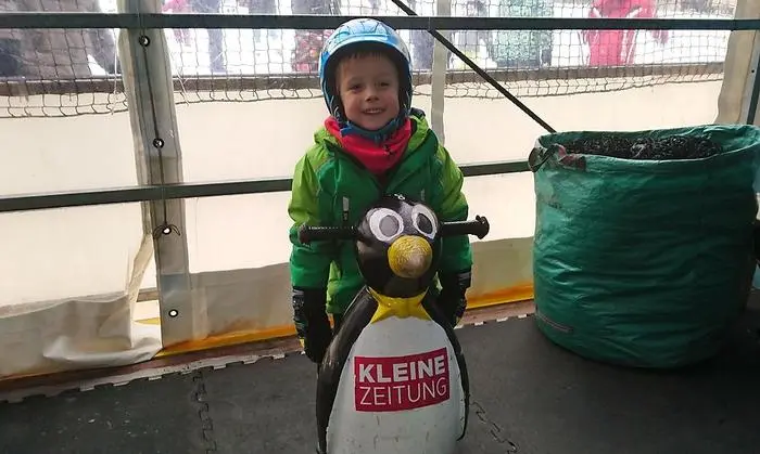 Auch Nico (5) hatte viel Spaß auf dem Eis.
