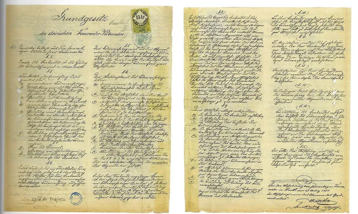 Grundgesetz des Steirischen Landesfeuerwehrverbandes 1871