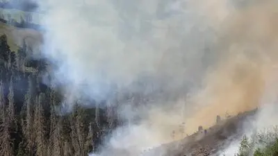 Kurz nachdem beim Waldbrand im Osttiroler Virgen (Foto) Brand aus gegeben werden konnte, brach ein Waldbrand in Oberlienz aus