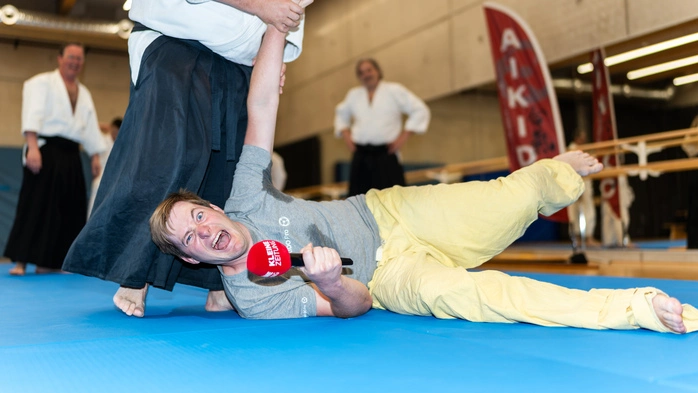 Michael Großschädl beim Samurai-Training