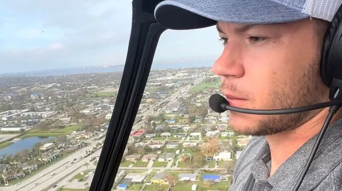 50 Flugstunden der Pischelsdorfer Manuel Dunst nach dem verheerenden Hurrikan Ian in Florida im Hilfseinsatz tätig.